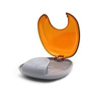 Práctico estuche de almacenamiento para registro dental, estuche multifuncional para dentaduras postizas, protección de dentaduras postizas, instrumento de mantenimiento fácil de llevar