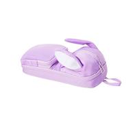 Práctico estuche para bolígrafos, diseño de conejos, estilo japonés, estuche estético, estuche para suministros escolares y de oficina, conejos prácticos estilos japoneses, Purple