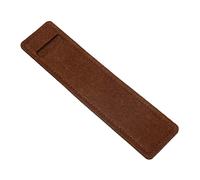 Práctico estuche para lápices escolares, bolsa de almacenamiento de fieltro para un solo agujero, funda protectora para letreros pequeños, soporte para fuente o lápiz, Brown