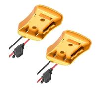 Práctico juego de conectores de batería de 18 V, cable de conversión de energía móvil para equipo de camping y reparación de automóviles, kit de alimentación externa de batería