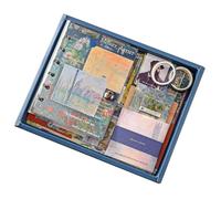 Práctico juego de diario de escritura, accesorios completos para estudiantes, profesionales y entusiastas de los viajes en varias escenas, juego de colección de diarios