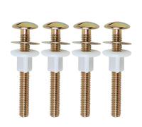 Práctico Juego De Fijación De Asientos De Inodoro De 4 Piezas Con Accesorios De Materiales Metálicos Y Resistentes Para Pernos De Inodoro De Alto Rendimiento