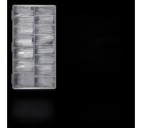 Práctico juego de formas de uñas ABS con 150 piezas de punta falsa, arte de manicura profesional para extensiones rápidas, puntas francesas, formas transparentes, puntas postizas acrílicas