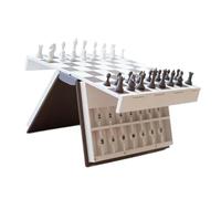 Práctico juego de mesa de ajedrez para diferentes ocasiones, innovadores diseños de libros plegables, compacto, promueve la cohesión familiar, estilos innovadores de libros, juego plegable, diseño