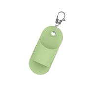 Práctico llavero elástico para brillo de labios, clip cosmético, diseños portátiles para bolsos, solución de decoración, soporte para bálsamo labial, Green, Talla única