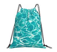 Práctico Mochila Cuerda Arte de Olas Agua Mar Bolsas de Deporte Cómodos Bolsas de Cuerdas para Hombre Yoga Mujer 36X42cm