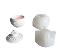 Práctico molde de silicona con forma de esfera de nieve multiusos para creación artística de copo de nieve