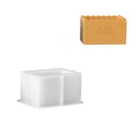 Práctico molde de silicona para latas creativas de galletas y portavelas, molde contenedor de almacenamiento decorativo de diseño cuadrado y