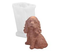 Práctico molde de silicona para manualidades, decoraciones temáticas de perros, delicada figura de perro, molde de silicona para proyectos