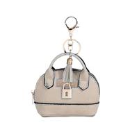 Práctico Monedero con Llavero Organizador De PU Resistente para Mujer Lápiz Labial Tarjeta Y Cable De Datos Bolsa con Cremallera para Almacenamiento