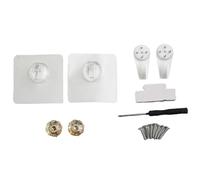 Práctico organizador de enrutador WiFi montado en la pared, almacenamiento decorativo para accesorios de TV y pantalla de equipo de juegos (E)