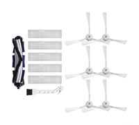 Práctico paquete de accesorios para Tefal Explorer Serie 60 RG7447 RG7455 6 cepillos laterales, cepillo central y filtros lavables