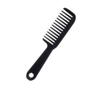 Práctico peine de dientes anchos con mango largo para un cuidado suave del cabello, peine de peluquería, herramientas de peinado