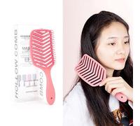 Práctico peine para el cabello, cepillo de peluquería ahuecado, peine de masaje, fácil de usar, cepillo de pelo para mujeres