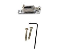 Práctico puente de guitarra dividido ajustable que permite el control de altura de la cuerda y puente ajustable de textura metálica de expresión musical superior