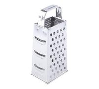 Práctico rallador de verduras de acero inoxidable 430 con 4 lados, mango ergonómico, herramienta eficiente de preparación de verduras, resistente a la oxidación, juego de rallador de cocina