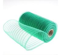Práctico rollo de malla Deco de 15 cm x 10 yardas, excelente para hacer hermosas coronas y más (verde)