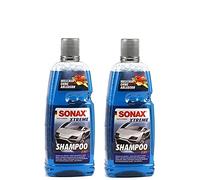Práctico Set. 2 x 1 Litros Sonax Xtreme Champú 2 en 1 Auto limpiador Champú concentrado