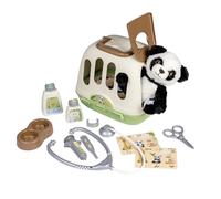 Práctico Set de Juego Veterinario Smoby en un trasportín, Que es al Mismo Tiempo Maleta de Veterinario y trasportín de Mascotas.