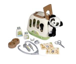 Práctico Set de Juego Veterinario Smoby en un trasportín, Que es al Mismo Tiempo Maleta de Veterinario y trasportín de Mascotas.