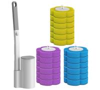 Práctico set de limpieza de inodoro para uso público y limpieza de inodoro varilla organizadores