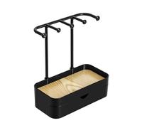 Práctico soporte para collares con cajón para decoración de dormitorio