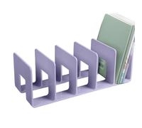 Práctico sujetalibros, estante de lectura, clasificador de archivos, acrílico decorativo, soporte de almacenamiento de libros, clasificador de archivos acrílico, soporte de almacenamiento para