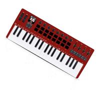 Práctico teclado USB de 37 notas, controlador de música, construcción ABS, fácil configuración, adecuado para productores, creación de música, teclado USB con perillas programables
