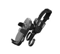 Práctico teléfono de soporte para cochecito y más con rotación de 360 grados 2 en 1 cochecito de bebé doble gancho accesorios de teléfono de viaje