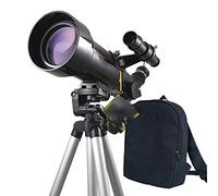 Práctico telescopio astronómico refractario, práctico telescopio con trípode para exteriores, práctico telescopio cálido como siempre