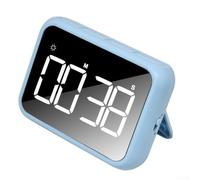 Práctico temporizador de cocina con función de memoria, recupera el último tiempo establecido con una pulsación después de que termine la cuenta regresiva (azul)
