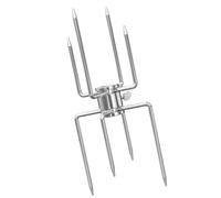 Práctico tenedor de asador de 8 dientes, herramienta para asar pollo para asar de pollo y carne cocinada uniformemente en cualquier tipo de parrilla. Tenedor de asador de carne de doble cara