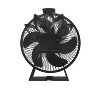 Práctico ventilador de estufa alimentado por calor para estufa de leña, optimiza la eficiencia del calor en tiempo real, no requiere pilas
