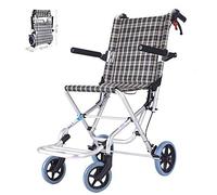 Práctico Viaje Ligero y Portátil Ultraligero Pequeños Ancianos Discapacitados Ancianos Empuje Mano Scooter Silla de Ruedas de Viaje Pequeño Marco de Carro Plegable Dispositivo de Movilidad Ultral