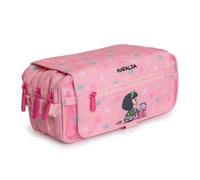 PracticOffice Estuche Portatodo Triple Design de Amplios Apartados Interiores con Cremallera Individual para Material Escolar y Viaje (MF Baby)