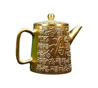 Prácticos dispensadores de bebidas, hervidores fríos, recipiente de bebidas, jarra de latón, hervidores de agua grandes, adecuados para reuniones, tetera de cobre