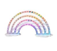 Prácticos estantes de almacenamiento para pendientes en nubes de arco iris. Práctico estante de almacenamiento para pendientes para la presentación de minoristas y diseñadores