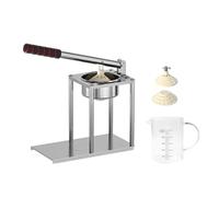 Prácticos extractores de zumos de acero inoxidable, operaciones manuales, capacidad de 500 ml, taza medidora para uso doméstico comercial, exprimidor de cítricos de acero inoxidable