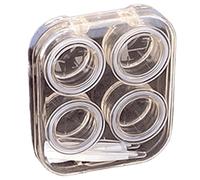 Prácticos kits de lentes con tapa sin torsión y soporte para lentes de uso para un estilo de vida ocupado y cambios rápidos, Amarillo