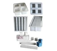 Prácticos moldes de silicona resistentes para el hogar Accesorios para el hogar para el calendario Portavelas Fácil liberación Decoración diaria