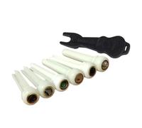 Prácticos pines de puente de guitarra de hueso, clavos de cuerda fija, pieza de repuesto, cuerdas de uñas, textura de hueso, mejora del sonido