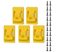 Prácticos soportes de pared de ABS, paquete de 5 unidades para almacenamiento de herramientas eléctricas de 18 V, fácil instalación, sistemas de montaje sólidos, ahorro de espacio, soportes