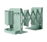 Prácticos sujetalibros de Metal para Libros, Tapones para estantes para Libros, sujetalibros Ajustables, organizadores Decorativos de Escritorio Ajustables