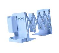 Prácticos sujetalibros de Metal para Libros, Tapones para estantes para Libros, sujetalibros Ajustables, organizadores Decorativos de Escritorio Ajustables