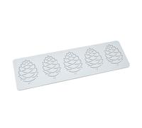 Prácticos tapetes de encaje, moldes de encaje, moldes para voltear azúcar con temática navideña, herramienta de decoración de postres, adecuada para uso en horneado, molde de fácil liberación
