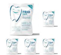 PRACTICOSA Bolsa de Frío Instantáneo. Bolsa Higiénica de Un Solo Uso. Sensación Rápida e Inmediata para uso externo. Compresas de Frío Multiusos. 14x15 cm. 1 Unidad (Paquete de 5)