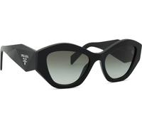 Prada Mujer PR 07YS 1AB0A7 Gafas de sol Acetato Negro Gris Geométrico Normal Sombreado