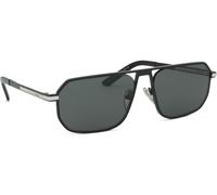 Prada Hombre Prada PR A53S 1BO5S0 Gafas de sol Metal Negro Gris Pillow Normal