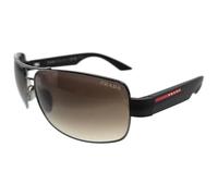 Prada Linea Rossa Hombre PS 50ZS 5AV02P Gafas de sol Metal Gris Marrón Pillow Normal Sombreado