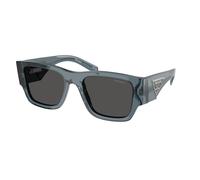 Prada Hombre PR 10ZS 17T08Z Gafas de sol Acetato Azul Gris Pillow Normal